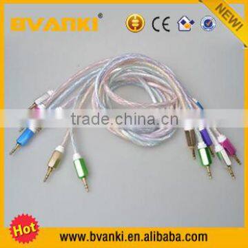 Cheap Transparent Crystal Audio Cable For Aux Stereo Cable,3.5mm Aux Cable / Audio Cable / Video Cable With Hexangular Design photo-3