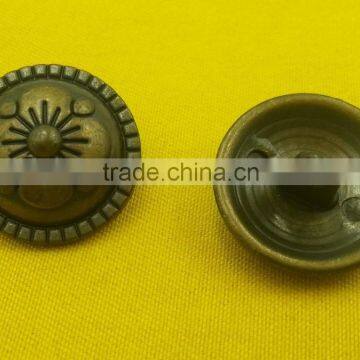 Zinc Alloy Metal Shank Button In Anti-brass Color -- MJ1398 photo-4