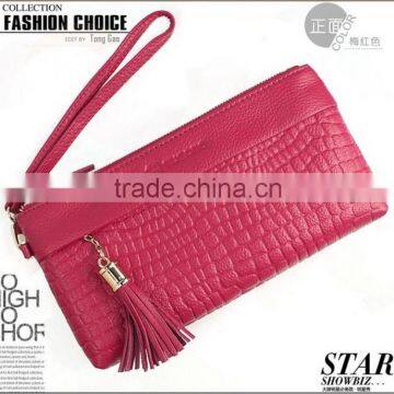 hot sale fashion different colors leather clutch bag