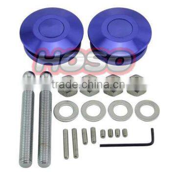 NEW Quik Latch Low Profile Push Button Billet Hood Pins