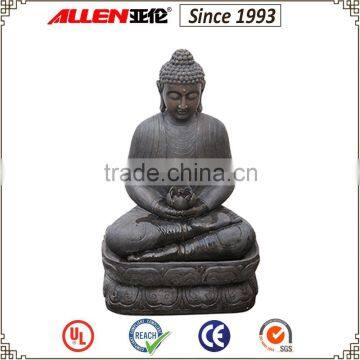 31.9" large life size buddha fountain, holding lotus oriental buddha fountain