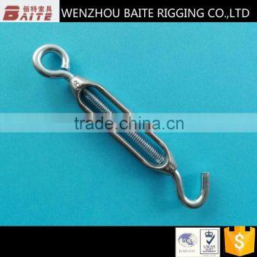 Stainless Steel AISI 316 or 304 Turnbuckles din 1480 with hook and eye in rigging hardware manufacturer