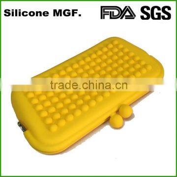 Shinerin Funky Dot Design Wallets Silicone Cosmetic Bag Various Colours (Purple) photo-4