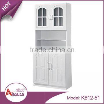 Popular kitchen furniture customized mdf board wood white kitchen cabinets china