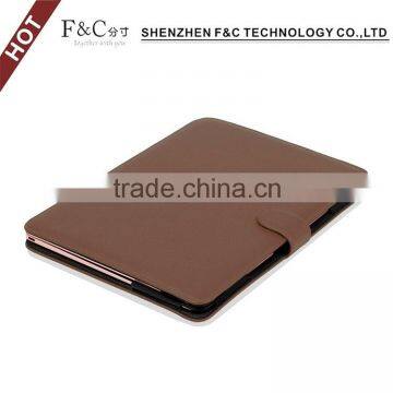 Shenzhen F&C hand-crafted premium PU leather Material folio cover for macbook sleeve 11" 12" 13" 15" Compatible