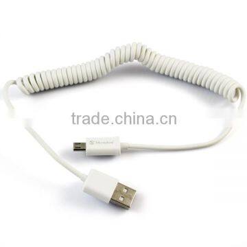 USB A Male to Micro USB B 5Pin Male Spring Retractable Cable For Samsung Htc