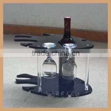 Black Color Acrylic Wine Stand Display Rack photo-4