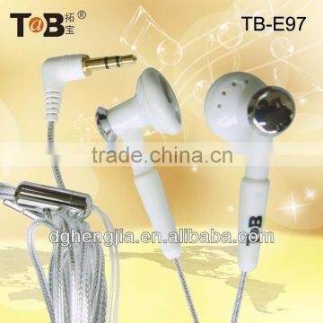 China manufacturer in Dongguan free samples MP3/MP4 Media Player in-ear earphones/earbuds for cell phone/laptop/Tablet PC