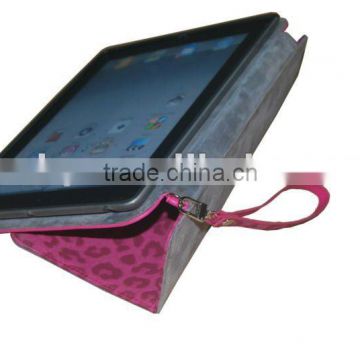 back stand TPU and leopard pattern leather case for ipad 3