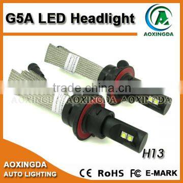 2015 New Design G5 6000LM no Fan H4 H13 9004 9007 LED Car Headlight Bulb