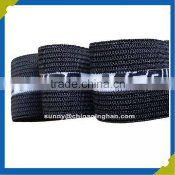 Manufacturer silicone gripper elastic for bra underwear comfortable silicone coated elastic band