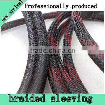 Shock absorption braided wire sleeving in automobile