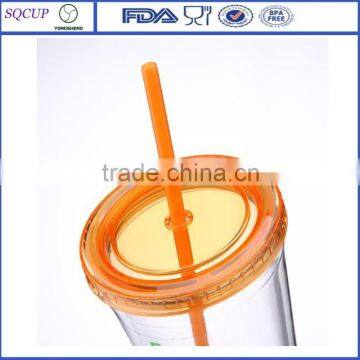 AS Plastic Double Wall Sippy Mug and Promotional Straw Mug photo-2