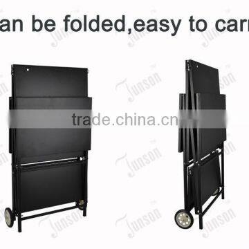 Foldable Iron Picnic Table/Iron Plate Barbecue Shelf/Three Layers Shelf With Wheels photo-2