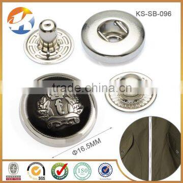 Beautiful Metal Snap Button Chef Coat Custom Logo                        
                                                Quality Choice