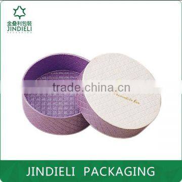 fancy paper round cardboard food box packaging