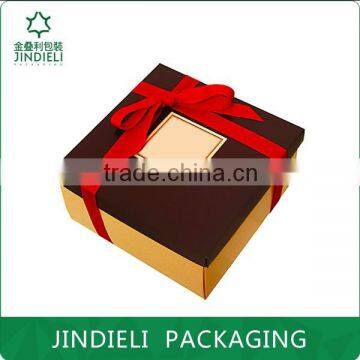 custom design beauty ribbon packaging box for gift