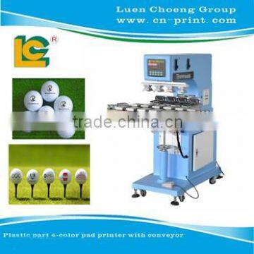 china supplier 4-Colour golf ball Ink Cup Pad Printer LC-SPM4-150/16T mp3 and pen pad printing machine for sale