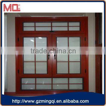 aluminium frame casement window with grills