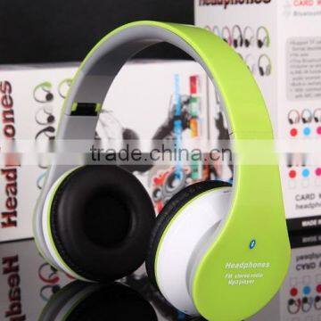 Colorful wireless sport headphones with FM radio and built-in mp3 player