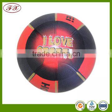 Niceshoot Print Size 7 Rubber Basketball for Gift photo-2
