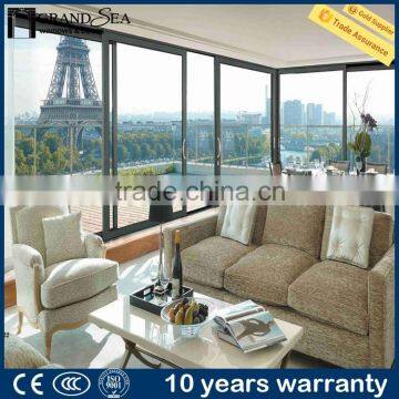 Best aluminum framed sliding balcony glass doors