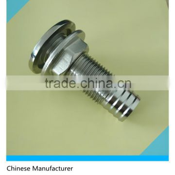 1" Thru-Hull Connector Fitting Stainless Steel Marine 316