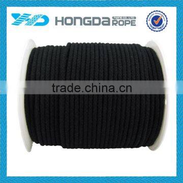 8 strand Hot sale Diamond braided cotton rope black