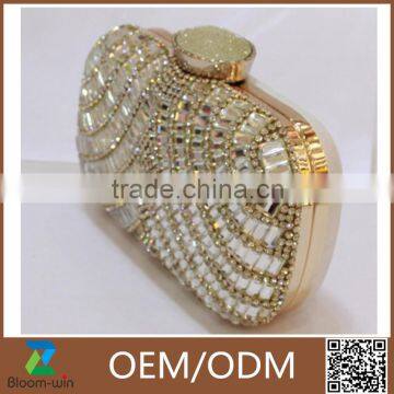 Hot sales fashion clutch bag material evening bag
