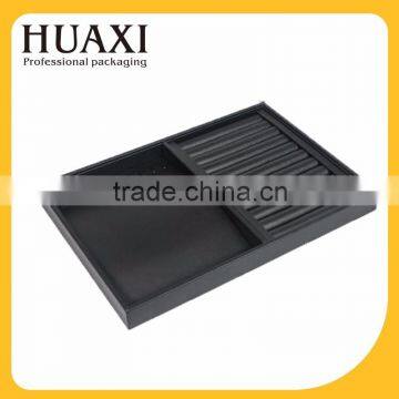 China supplier black lacquered wooden jewelry display tray