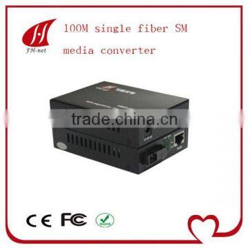 100M single fiber SM media converter 20km