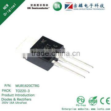 Genuine original MUR1620CTRG TO220-3 Diodes & Rectifiers 16A 200V