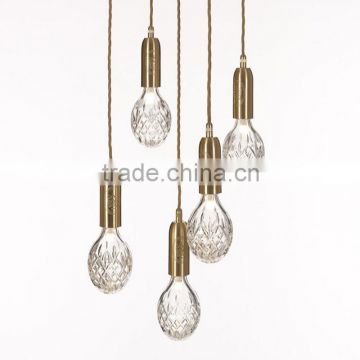 G9 Strip Glass Suspension Pendant Lamp for Indoor Decorative