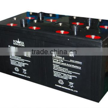 2v 3000ah Long-life lead acid solar battery for power station