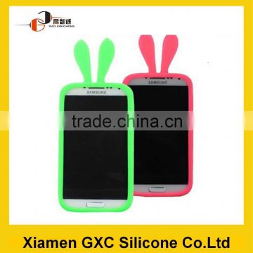 bulk items rabbit ear silicone phone protective cover frame