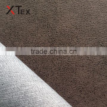 modern bronzed,embossed suede fabrics with 50% pvc 50% pu base and woven backing for upholstery,sofa covering,office chairs