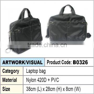 nylon laptop document bag