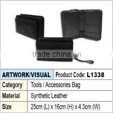 PU Leather zipper Tools bag