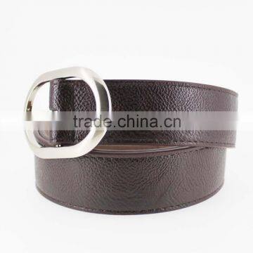 2015 Fashion PU Brown Leather Belt With High Quality Alloy Buckles in Yiwu