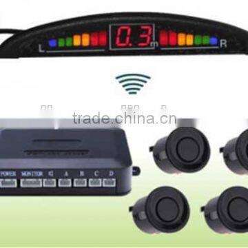 PS1019 Wireless Car Parking Sensor Reverse Auto Parking Radar System LED Display 4 sensors