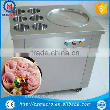 Popular fry ice cream roll making machine