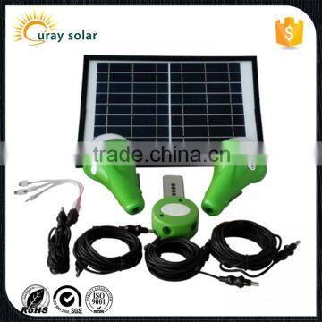 2016 new products waterproof 2 bulbs 9w solar panel led solar home kit solar home light