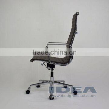 Replica EA119 Charles High Back Office Chair - Dark Grey Color Genuine Leather photo-3
