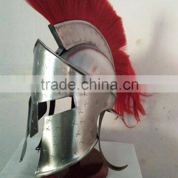 Corinthian Armor Helmet With Red Plume Medieval Helmet NRH2007 photo-3