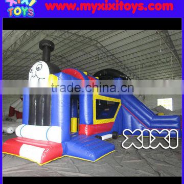 XIXI Thomas The Train Inflatable bouncy castle with slide combo obstacle course