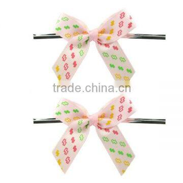 Selling printed handmade fabric ribbon bow