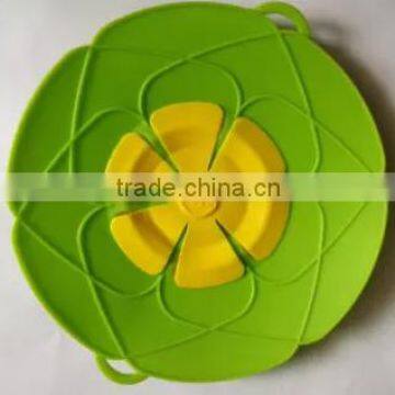 FDA/LFGB approved mutifunction silicone non spill lid