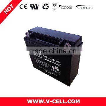 High quality 12v 7ah mainteance free lead acid battery from v-cell