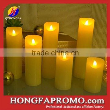 High quality pillar led candle light with wireless remote