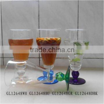 hand made 450ml short stem tropical drinks glass cup